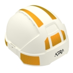 Żółte naklejki odblaskowe do hełmu ATRA10