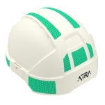 Zielone naklejki odblaskowe do hełmu ATRA10