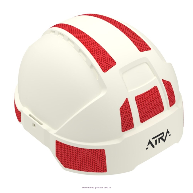 Czerwone naklejki odblaskowe do hełmu ATRA10