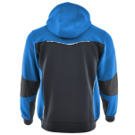 Niebiesko-szara rozpinana bluza dresowa COMFORT PLUS - tył