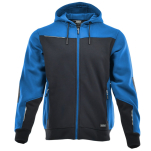 Niebiesko-szara rozpinana bluza dresowa COMFORT PLUS - przód
