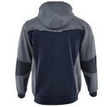 Granatowo-szara rozpinana bluza dresowa COMFORT PLUS - tył
