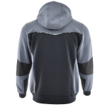 Czarno-szara rozpinana bluza dresowa COMFORT PLUS - tył