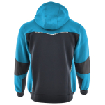 Niebiesko-czarna rozpinana bluza dresowa COMFORT PLUS - tył