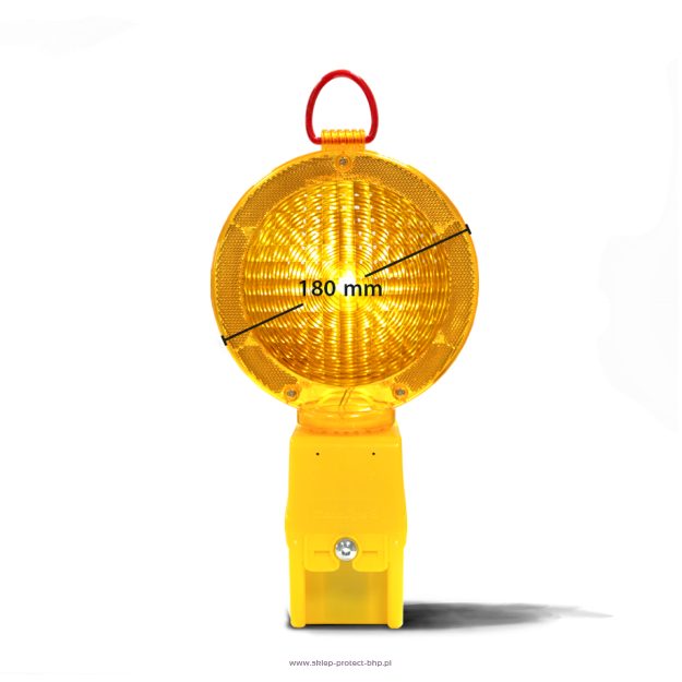 Lampa Flat LED błysk/św. stałe, dwustronna, z uchwytem