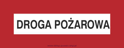 Droga pożarowa - Znak przeciwpożarowy - BC104