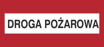 Droga pożarowa - Znak przeciwpożarowy - BC104