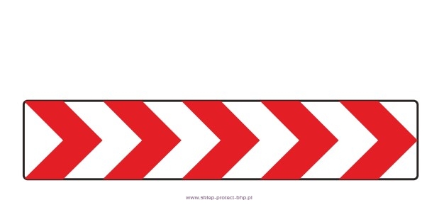 U-3c tablica prowadząca ciągła w prawo