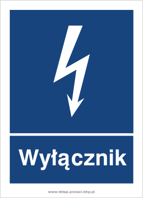 Wyłącznik - Znak elektryczny - HG009