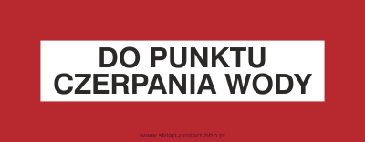 Znak przeciwpożarowy BC108 - Do punktu czerpania wody