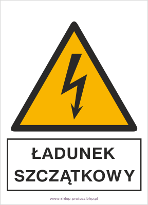 Ładunek szczątkowy - Znak elektryczny - HA011