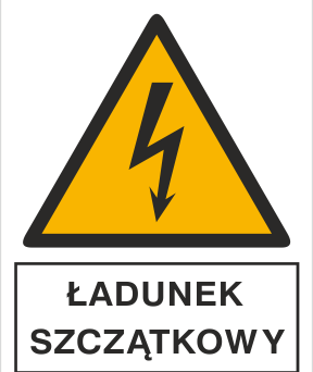 Ładunek szczątkowy - Znak elektryczny - HA011