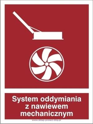 System oddymiania z nawiewem mechanicznym - Znak przeciwpożarowy - BC060