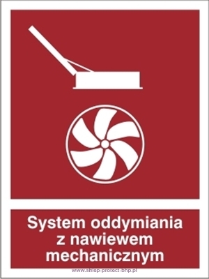 Znak przeciwpożarowy BC060 - System oddymiania z nawiewem mechanicznym