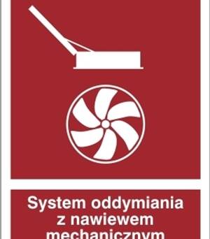 System oddymiania z nawiewem mechanicznym - Znak przeciwpożarowy - BC060