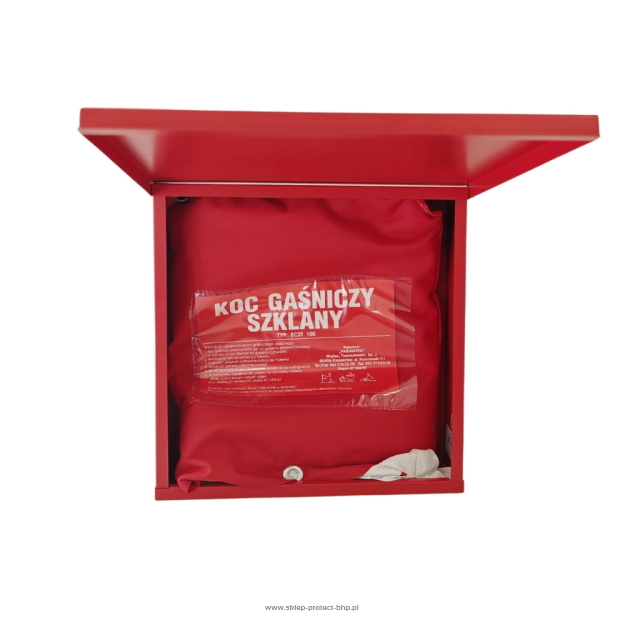 Cover ocynkowana szafka, skrzynka na koc gaśniczy z zamkiem magnetycznym 300x314x80mm
