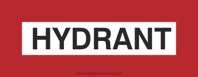 Hydrant - Znak przeciwpożarowy - BC110