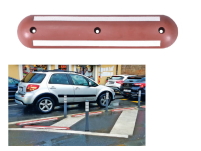 Czerwono-biały hol-separator 70 cm - zastosowanie