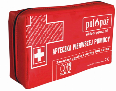 Apteczka samochodowa CLASSIC DIN 13164 w saszetce
