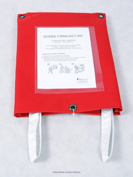 Worek ewakuacyjny na dokumenty 90x50x10 cm