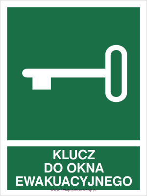 Znak ewakuacyjny AC026