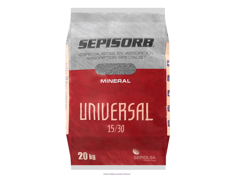 Uniwersalny mineralny sorbent SEPOLIT duży worek 20kg 0,25-1,18 mm