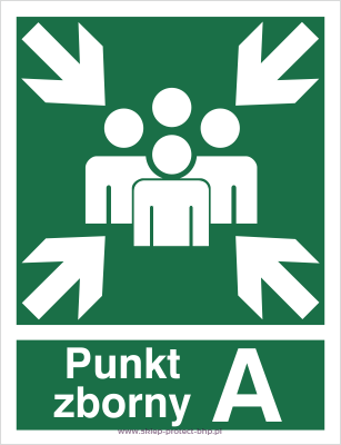 Znak ewakuacyjny AC043