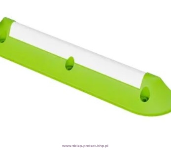 Stoper parkingowy zielony/biały 75x12x10 cm