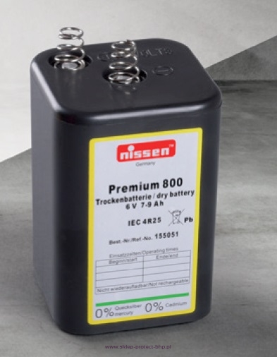 Bateria premium 800, 6V, 7-9 Ah, ogniwo suche