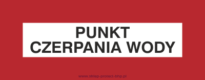 Punkt czerpania wody - Znak przeciwpożarowy - BC107