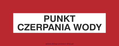 Znak przeciwpożarowy BC107 - Punkt czerpania wody
