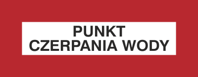Punkt czerpania wody - Znak przeciwpożarowy - BC107