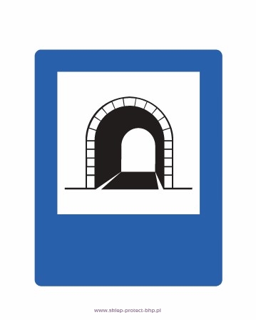 Znak informacyjny D-37 tunel