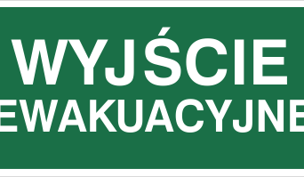 Wyjście ewakuacyjne - Znak ewakuacyjny - AA001