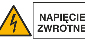 Napięcie zwrotne - Znak elektryczny - HB012