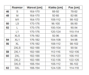 Bluza szwedzka TENREK 380  wymiary