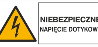 Niebezpieczne napięcie dotykowe - Znak elektryczny - HB015