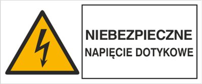 Niebezpieczne napięcie dotykowe - Znak elektryczny - HB015