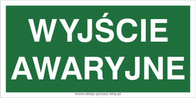 Wyjście awaryjne - Znak ewakuacyjny - AC006