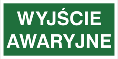 Wyjście awaryjne - Znak ewakuacyjny - AC006