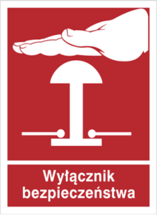 Wyłącznik bezpieczeństwa - Znak przeciwpożarowy - BC142