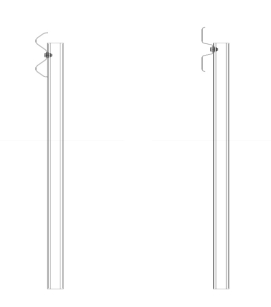 N2W4A Bariera drogowa  ochronna rozstaw słupka co 4 mb