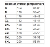 Koszula flanelowa GITTER kolor pomarańczowy - wymiary