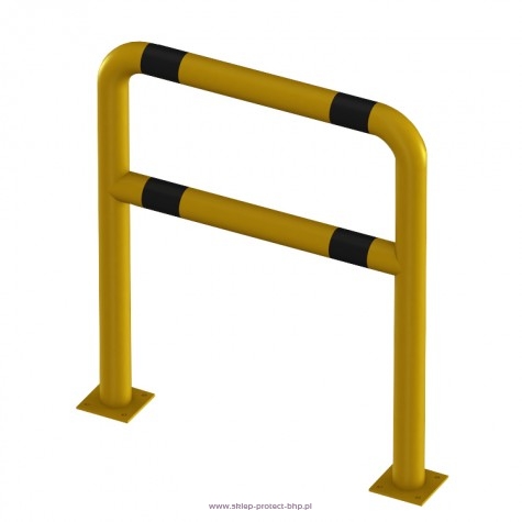 Barierka ochronna liniowa przykręcana Ø76,1 wysokość 1100 mm, długość 1500 mm