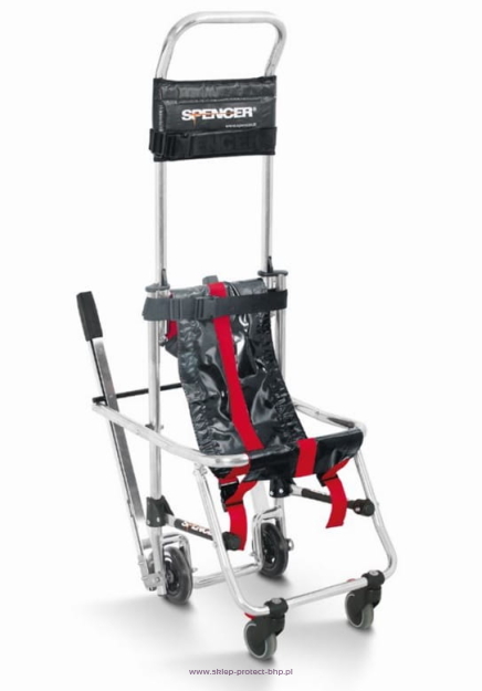 SPENCER Ultralekkie krzesło ewakuacyjne transportowe SKID OK MAX do 250KG, transport poziomy i w dół