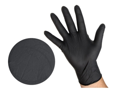 Rękawiczki nitrylowe Micro Diamond L/9 Black