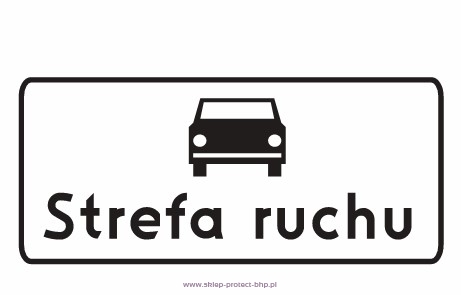 Znak D-52 strefa ruchu