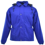 Niebieska długa ocieplana kurtka BASIC WINTER NORMAN