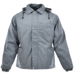 Szara długa ocieplana kurtka BASIC WINTER NORMAN