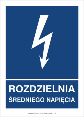 Rozdzielnia średniego napięcia - Znak elektryczny - HG034